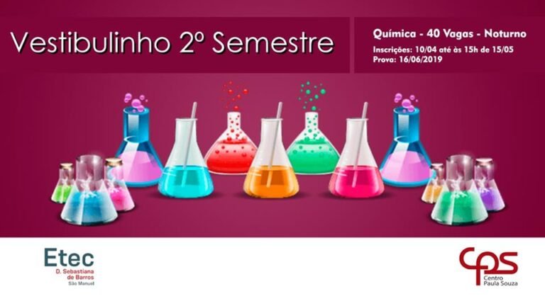 Inscrições para o curso de química no Colégio Agrícola terminam dia 15