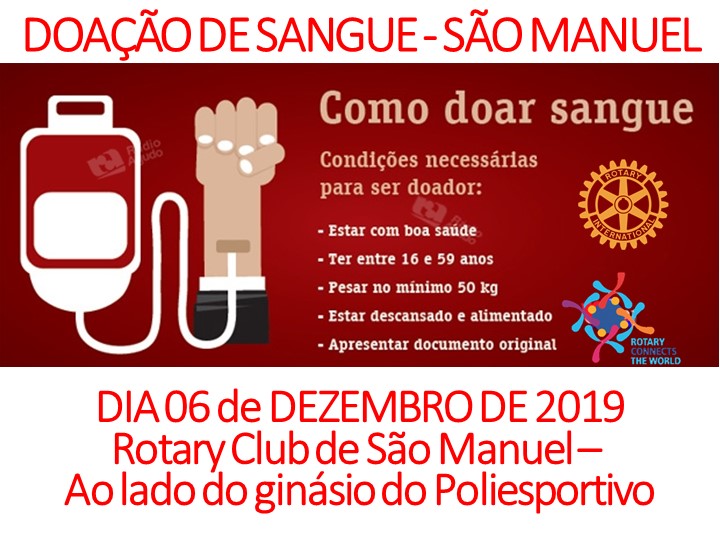 IMG-20191127-WA0013 Rotary Club promove campanha de doação de sangue dia 09