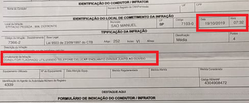 image-20 GCM multa na esquina da base veículo que passava pelo pedágio de Areiópolis