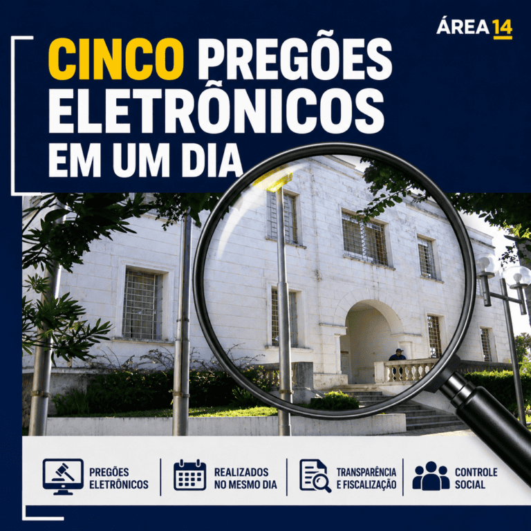 SÃO MANUEL ABRE CINCO PREGÕES ELETRÔNICOS EM UM ÚNICO DIA