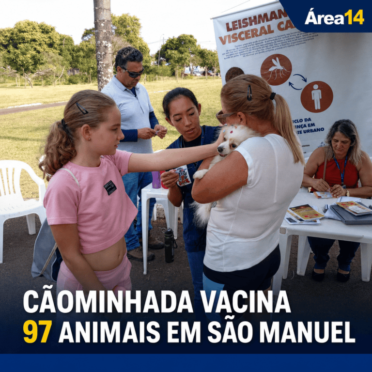 3ª CÃOMINHADA REÚNE COMUNIDADE NO PARQUE LINEAR E VACINA 97 ANIMAIS