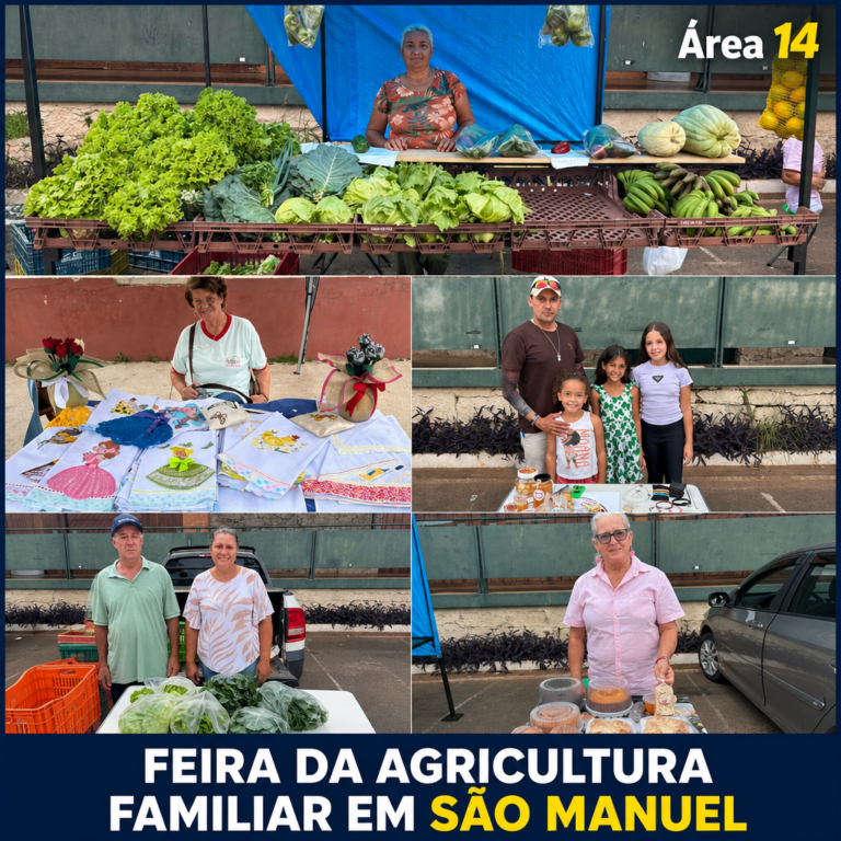 FEIRA DA AGRICULTURA FAMILIAR REÚNE PRODUTORES E COMUNIDADE EM SÃO MANUEL