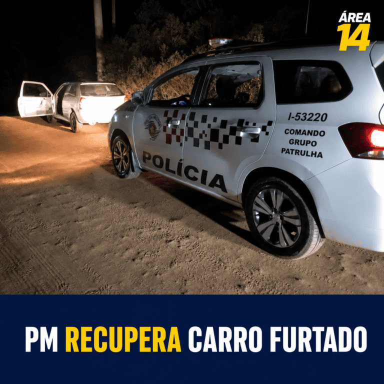 HOMEM FOGE AO VER VIATURA, ABANDONA CHAVES E PM ENCONTRA CARRO FURTADO