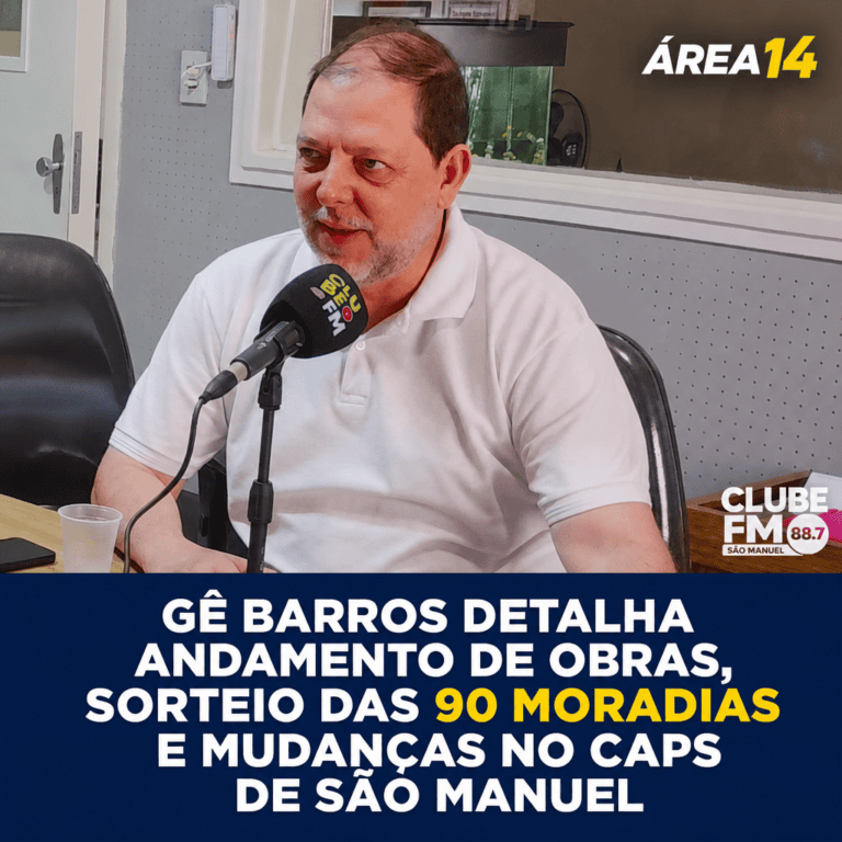 GÊ BARROS DETALHA ANDAMENTO DE OBRAS, SORTEIO DAS 90 MORADIAS E MUDANÇAS NO CAPS DE SÃO MANUEL
