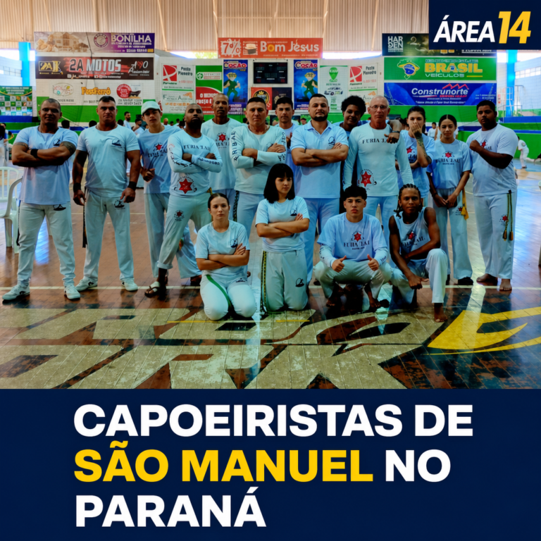 CAPOEIRISTAS DE SÃO MANUEL REPRESENTAM O MUNICÍPIO EM GRANDE EVENTO NO PARANÁ