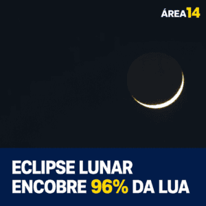 ECLIPSE LUNAR VAI ENCOBRIR 96,2% DA LUA E PODERÁ SER VISTO DE SÃO MANUEL E REGIÃO NESTA MADRUGADA