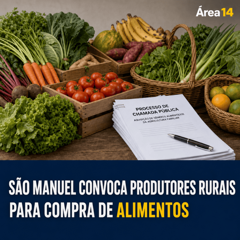 SÃO MANUEL CONVOCA PRODUTORES RURAIS PARA CHAMADA PÚBLICA DE ALIMENTOS