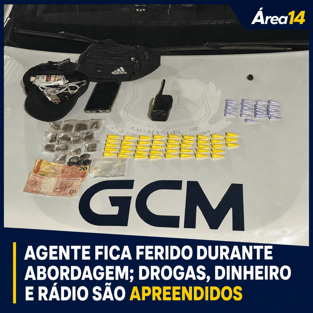 GCM PRENDE HOMEM SUSPEITO DE TRÁFICO DE DROGAS EM PASSARELA NO NÚCLEO TANCREDO NEVES