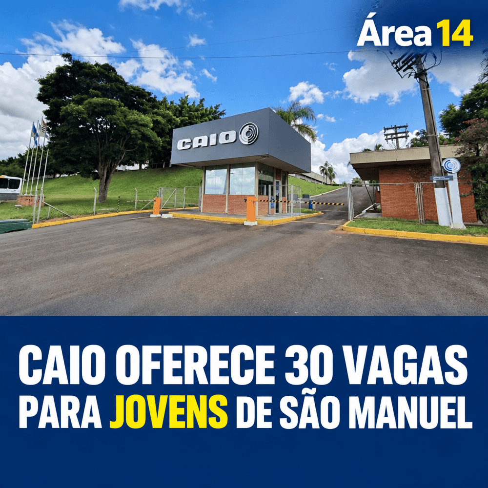 Grupo Caio abre 30 vagas para programa de aprendizagem em São Manuel