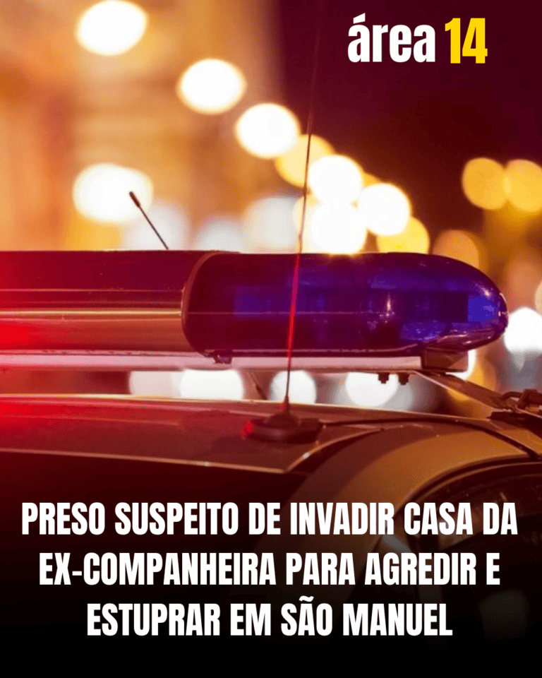 PRESO SUSPEITO DE INVADIR CASA DA EX-COMPANHEIRA PARA AGREDIR E ESTUPRAR EM SÃO MANUEL