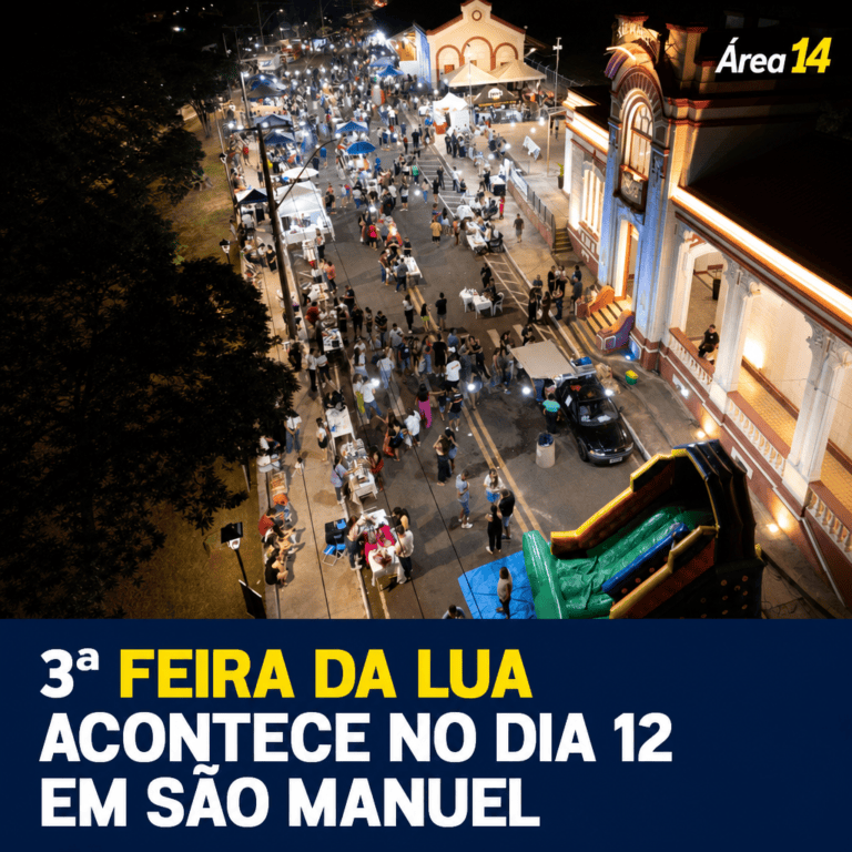 3ª FEIRA DA LUA ACONTECE NO DIA 12 NA ESTAÇÃO FERROVIÁRIA DE SÃO MANUEL
