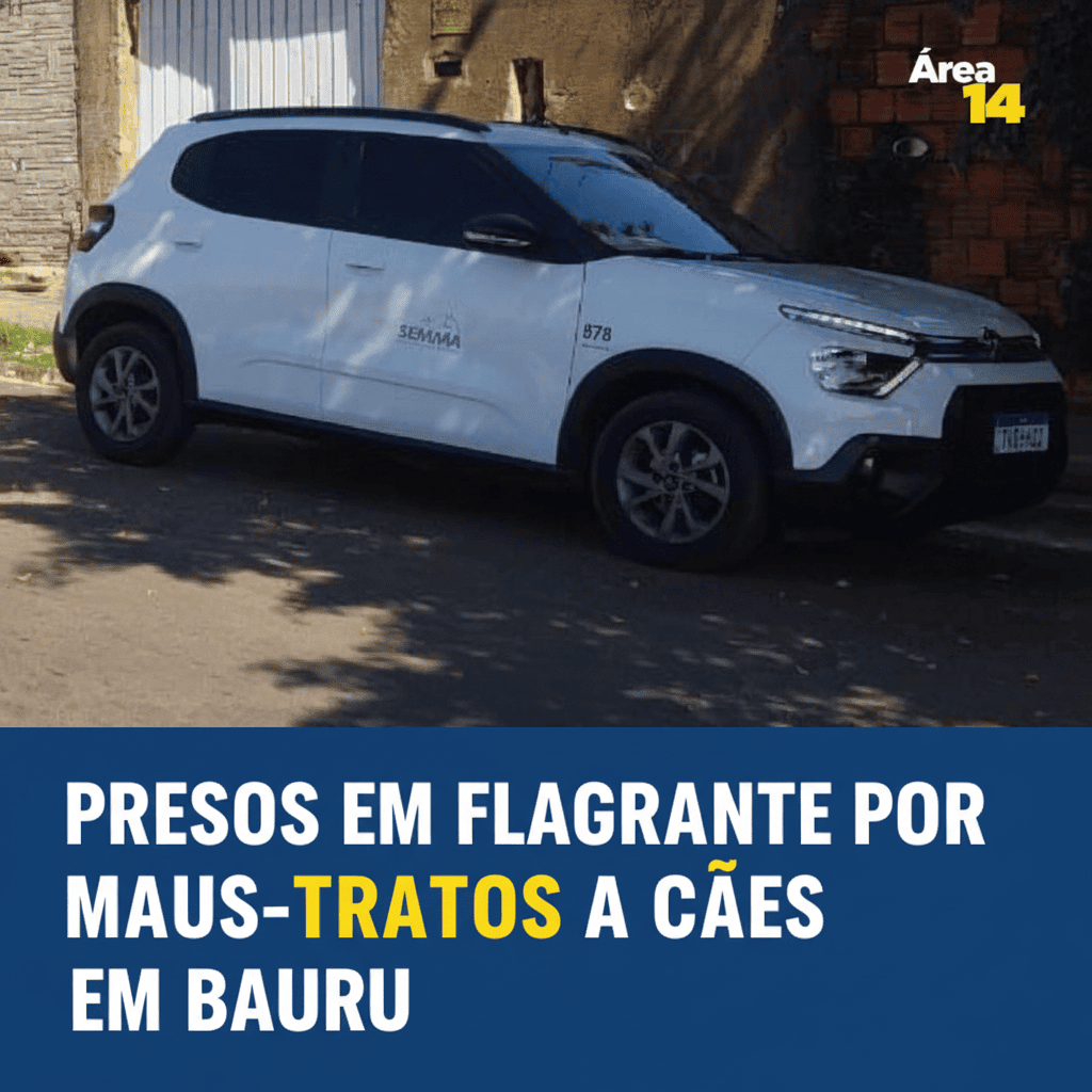 DUAS PESSOAS SÃO PRESAS EM FLAGRANTE POR MAUS-TRATOS A CÃES EM BAURU