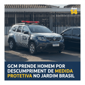 GCM PRENDE HOMEM POR DESCUMPRIMENTO DE MEDIDA PROTETIVA NO JARDIM BRASIL