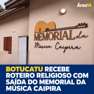 BOTUCATU RECEBE ROTEIRO RELIGIOSO COM SAÍDA DO MEMORIAL DA MÚSICA CAIPIRA