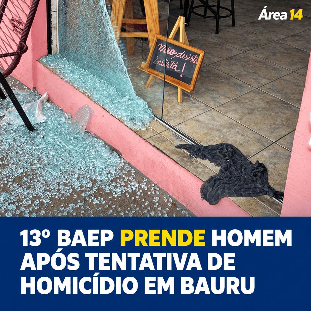13º BAEP PRENDE HOMEM APÓS TENTATIVA DE HOMICÍDIO EM BAURU