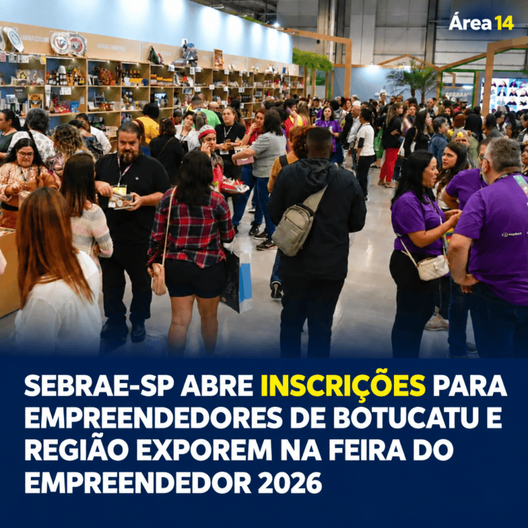 SEBRAE-SP ABRE INSCRIÇÕES PARA EMPREENDEDORES DE BOTUCATU E REGIÃO EXPOREM NA FEIRA DO EMPREENDEDOR 2026