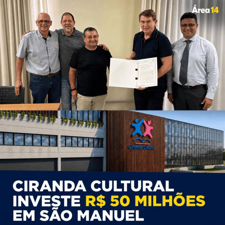 EXPANSÃO DA CIRANDA CULTURAL EM SÃO MANUEL PREVÊ INVESTIMENTO DE R$ 50 MILHÕES