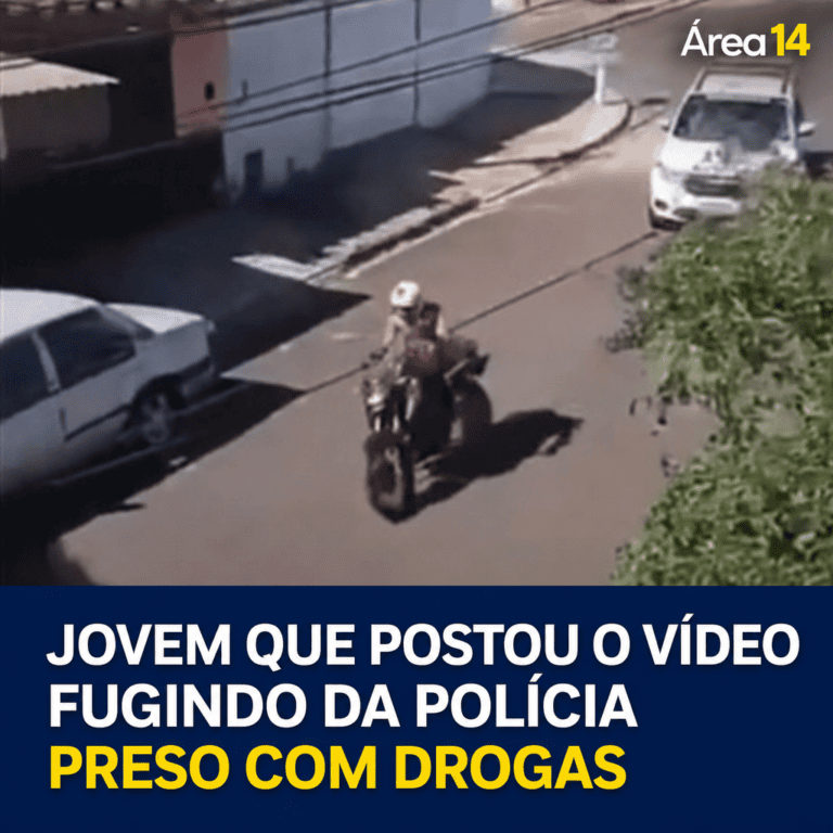 JOVEM QUE POSTOU VÍDEO FUGINDO DA POLÍCIA É PRESO COM DROGAS EM BARIRI
