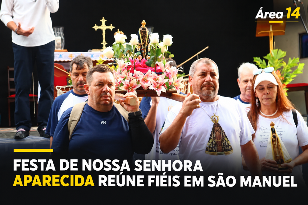 FESTA DE NOSSA SENHORA APARECIDA REÚNE FIÉIS E ROMEIROS EM SÃO MANUEL