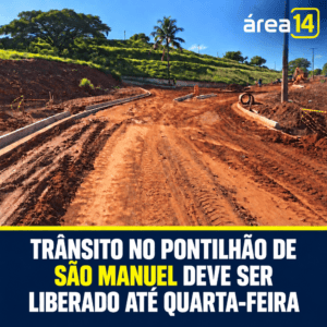 TRÂNSITO NO PONTILHÃO DE SÃO MANUEL DEVE SER LIBERADO ATÉ QUARTA-FEIRA