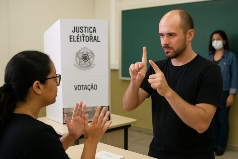 Eleitores surdos podem acessar suporte em Libras no segundo turno da votação em SP; veja como funciona - Agência SP, a agência de notícias de São Paulo