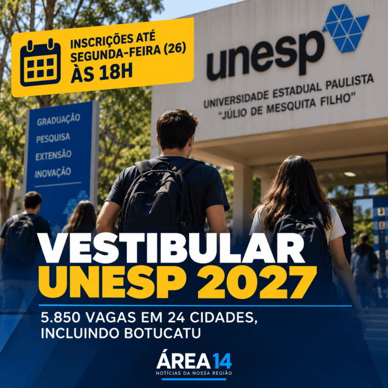 VESTIBULAR DA UNESP TEM PRAZO PRORROGADO E OFERECE 5.850 VAGAS