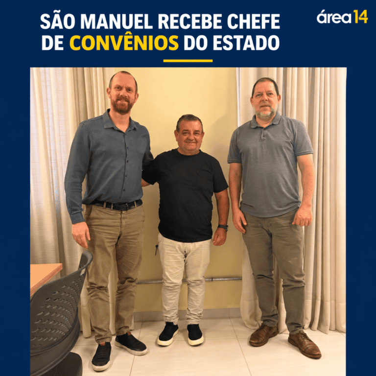 PREFEITURA DE SÃO MANUEL RECEBE CHEFE DE CONVÊNIOS DO GOVERNO DO ESTADO