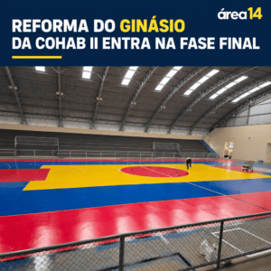 REFORMA DO GINÁSIO DA COHAB II ENTRA NA FASE FINAL EM SÃO MANUEL