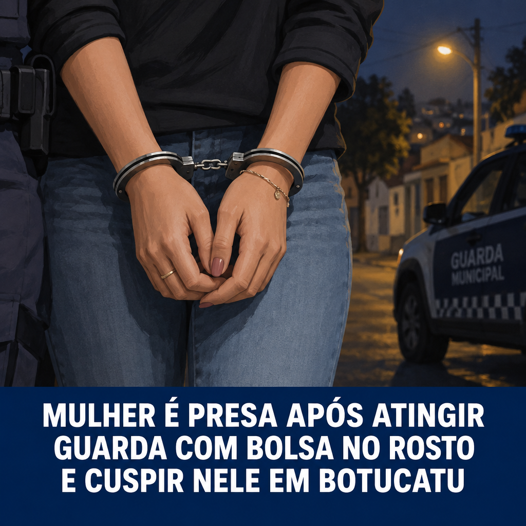 MULHER É PRESA APÓS AGREDIR GUARDA MUNICIPAL DURANTE OCORRÊNCIA NO JARDIM VISTA LINDA EM BOTUCATU