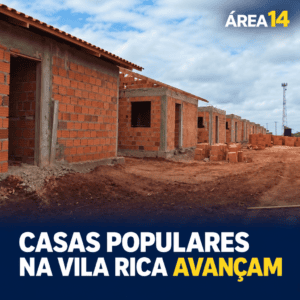 OBRAS DE CASAS POPULARES NA VILA RICA AVANÇAM E PREFEITURA DETALHA ANDAMENTO DO PROJETO EM SÃO MANUEL