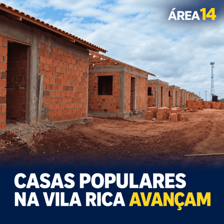 OBRAS DE CASAS POPULARES NA VILA RICA AVANÇAM E PREFEITURA DETALHA ANDAMENTO DO PROJETO EM SÃO MANUEL