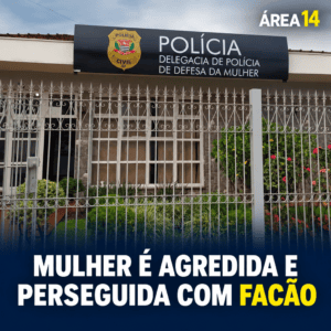 MULHER É AGREDIDA PELO COMPANHEIRO, FOGE E ACABA PERSEGUIDA COM FACÃO EM SÃO MANUEL