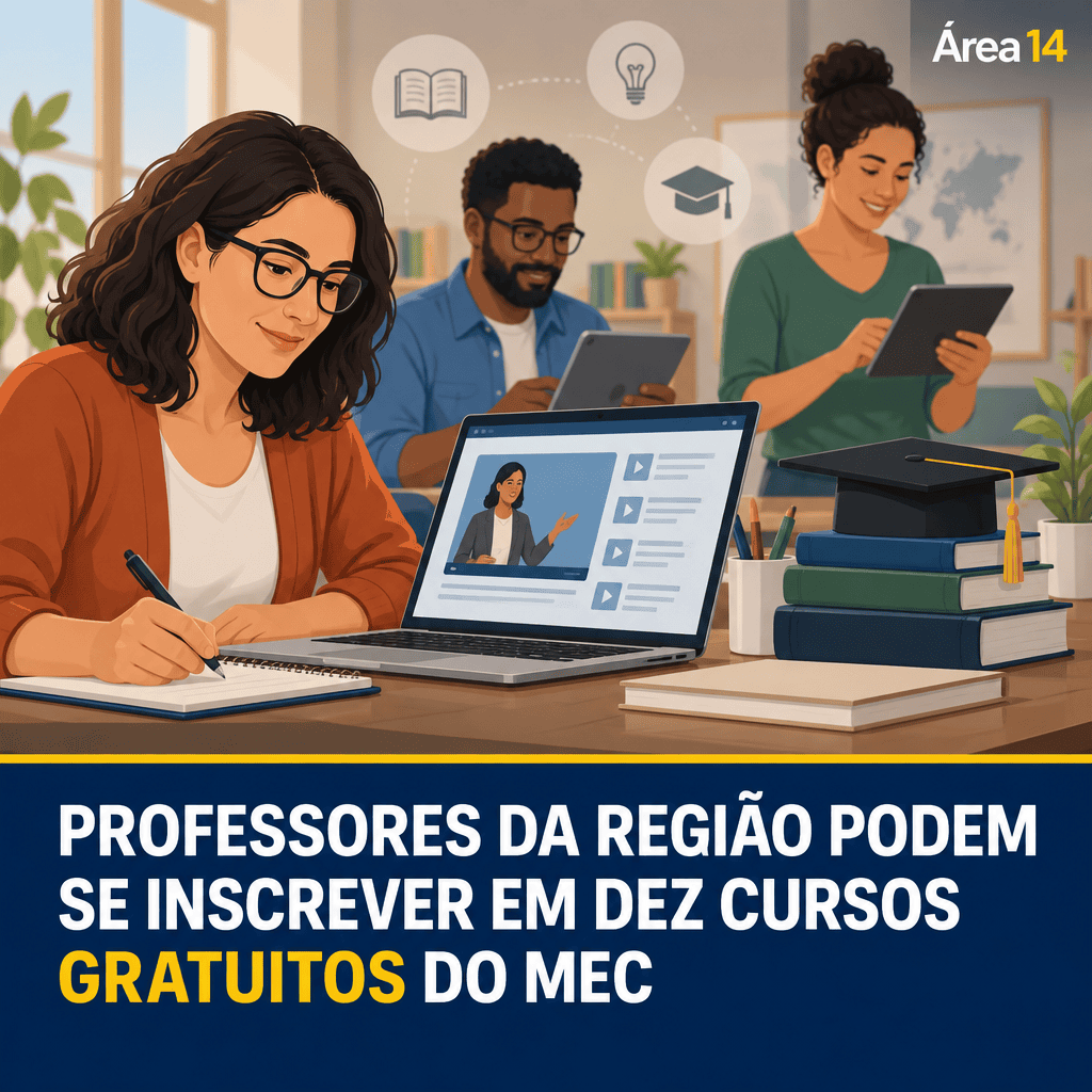 PROFESSORES DA REGIÃO PODEM SE INSCREVER EM DEZ CURSOS GRATUITOS DO MEC