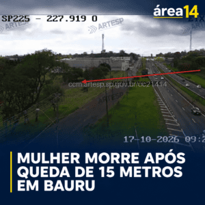 MULHER MORRE APÓS CAIR DE 15 METROS EM PRÉDIO ABANDONADO EM BAURU