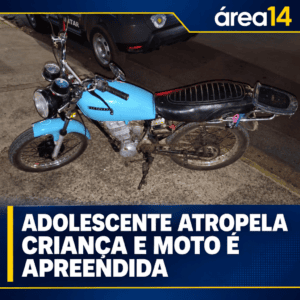 ADOLESCENTE DE 17 ANOS ATROPELA CRIANÇA E MOTO APRESENTA DIVERGÊNCIAS NA IDENTIFICAÇÃO EM LARANJAL PAULISTA