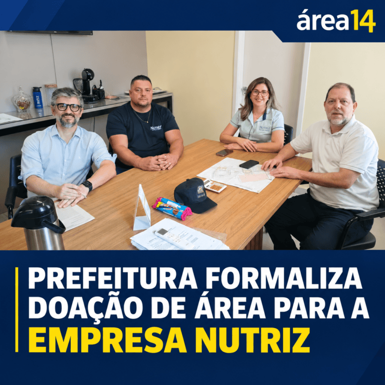 PREFEITURA FORMALIZA DOAÇÃO DE ÁREA PARA A EMPRESA NUTRIZ