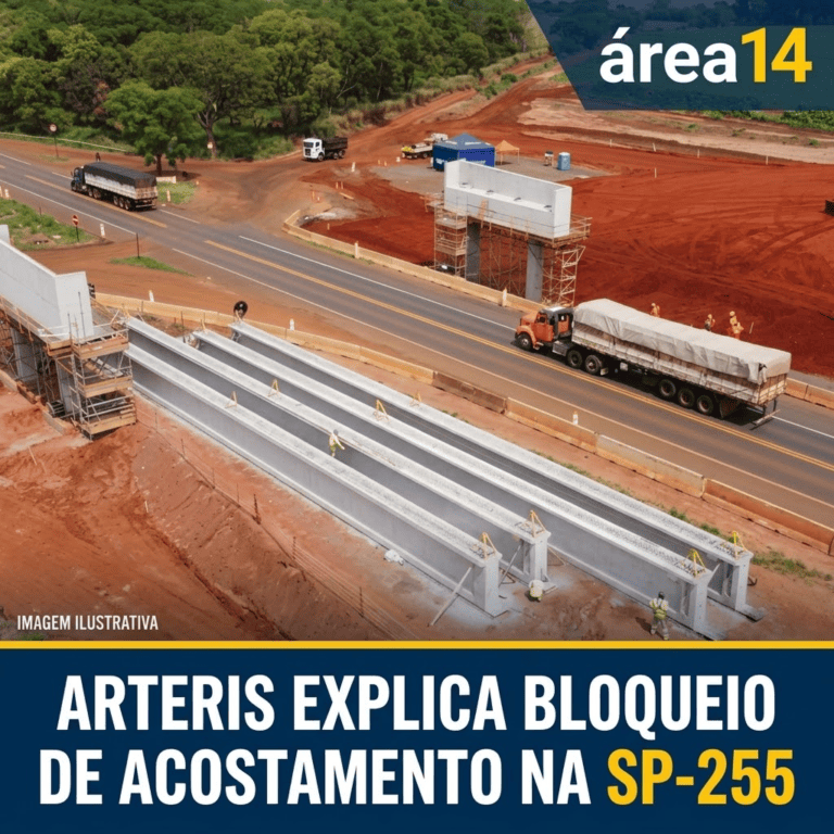 OBRAS NA SP-255: ARTERIS VIAPAULISTA EXPLICA BLOQUEIO DE ACOSTAMENTO ENTRE SÃO MANUEL E IGARAÇU DO TIETÊ