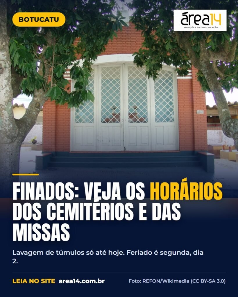 Finados em Botucatu: veja horários dos cemitérios e das missas