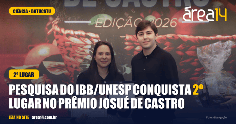 Pesquisa do IBB/Unesp conquista 2º lugar no Prêmio Josué de Castro